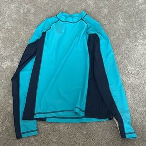 NWT Blue and Navy Cherokee Rash Guard Youth L